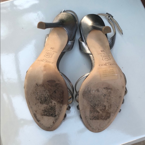 Jimmy choo sexy silver strappy sandal authentic - Picture 4 of 5